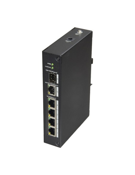 Comprar X-SECURITY XS-SW06-DIN X-Security - Switch de sobremesa - 4 puertos RJ45 + 1 Gigabit Combo Port - Velocidad 10/100 Mbps 