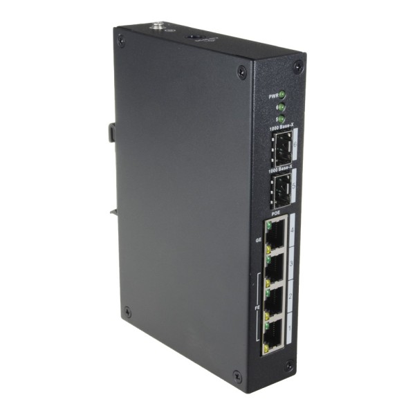 Kaufen X-SECURITY XS-SW0604-96-DIN-HIPOE X-Security gehärteter verwalteter L2-Switch – 6 Ports insgesamt (4 PoE / 2 Uplinks 1G S