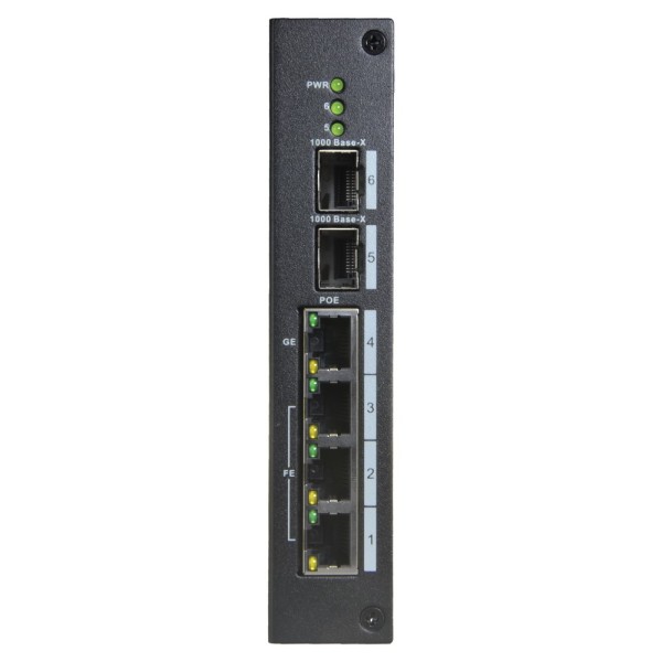 X-Security XS-SW0604-96-DIN-HIPEE Switch POE getionable X-Security - 4 x Fé PoE + 2 GE SFP - PoE 802.3AF / AT / BT / MÁXIMO 90W 