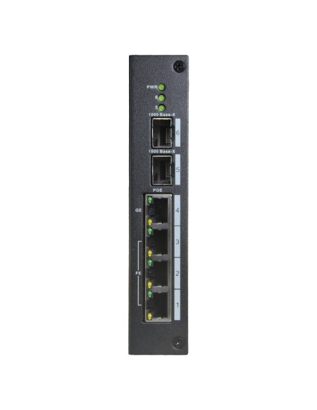 Kaufen X-SECURITY XS-SW0604-96-DIN-HIPOE X-Security gehärteter verwalteter L2-Switch – 6 Ports insgesamt (4 PoE / 2 Uplinks 1G S