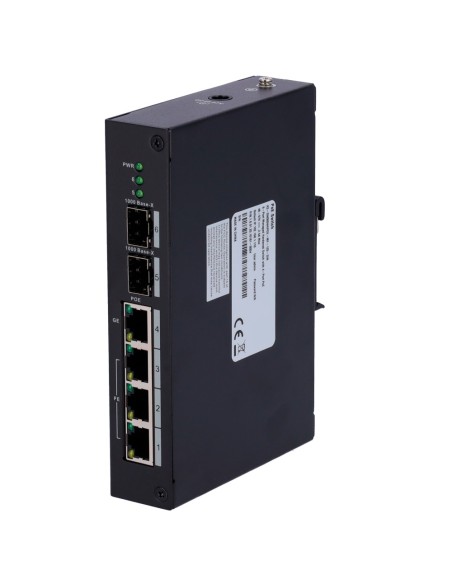 Comprar X-SECURITY XS-SW0604HIPOE-MF-120-DIN Switch PoE X-Security - 3 puertos FE + 1GE + 2  SFP GE - 60W puerto 4 / 30W puerto 