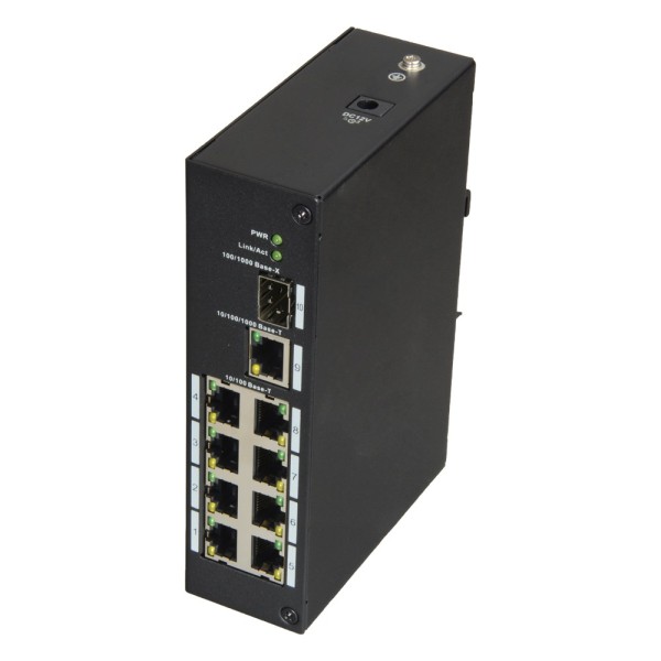 Acheter X-SECURITY XS-SW09-C-DIN X-Security - Switch industriel - 8 ports RJ45 + 1 uplink GIGA + 1 SFP - Vitesse 10/100 Mbps