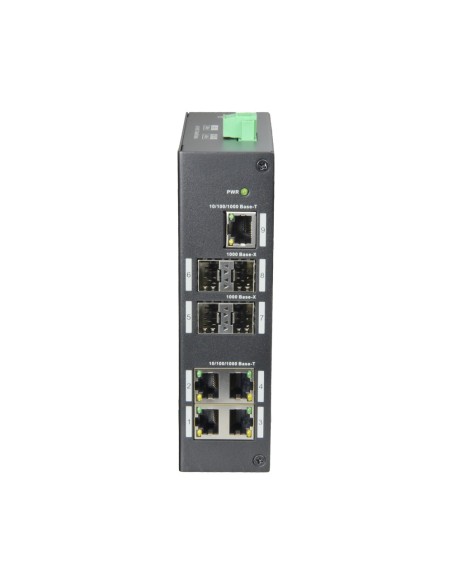 Comprar X-SECURITY XS-SW09-GF-DIN Switch X-Security - 5 Puertos RJ-45 - 4 Puertos SFP Gigabit - Velocidad 10/100/1000 Mbps - Sop