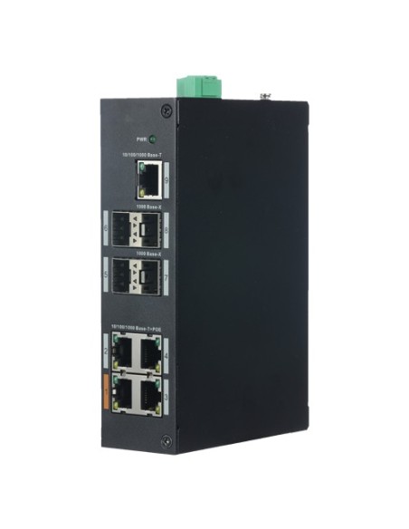 Comprar X-SECURITY XS-SW0904HIPOE-GF-96 Switch PoE - 4 puertos PoE+ RJ45 + 1 Puerto RJ-45 - 4 Puertos SFP Gigabit - Velocidad 10