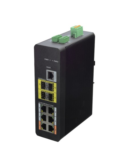 Acquista X-SECURITY XS-SW1006HIPOE-MFG-120-DIN Switch gestito industriale L2 X-Security - 10 porte totali (6 PoE GE / 4 uplink)
