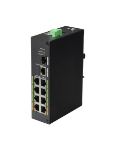 X-Security XS-SW1008EPOE-120-DIN Switch EPEE X-Security - 8 portas PoE + 1 UPLINE RJ45 + 1 SFP - Velocidade 10/100 Mbps - Potenc
