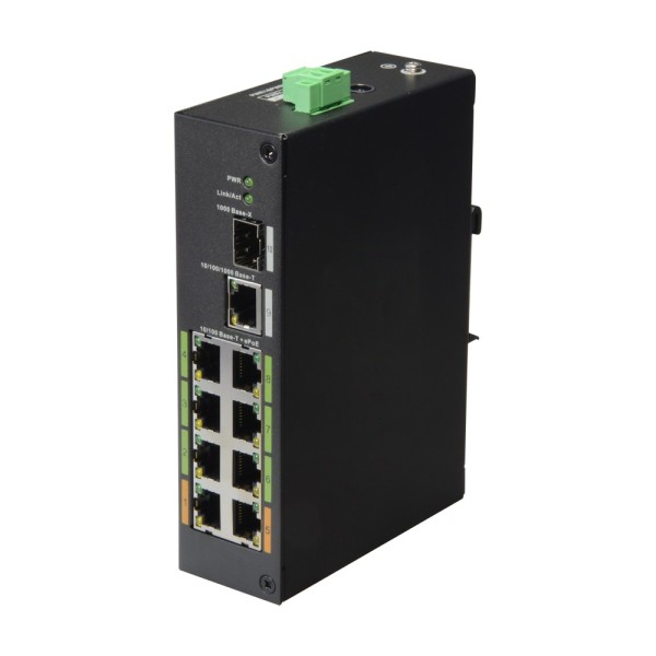 Comprar X-SECURITY XS-SW1008EPOE-120-DIN Switch ePoE X-Security - 8 puertos PoE + 1 Uplink RJ45 + 1 SFP - Velocidad 10/100 Mbps 