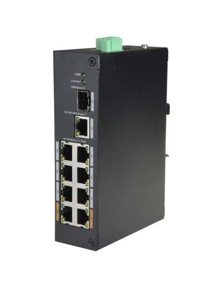 Acheter X-SECURITY XS-SW1008POE-96-DIN Switch PoE X-Security - 8 ports PoE + 1 uplink RJ45 - Vitesse 10/100 Mbps - Puissance
