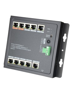 Kaufen X-SECURITY XS-SW1108HIPOE-96DIN HiPoE-Switch von X-Security – 8 Ports PoE + 2 Uplink (RJ45) + 1 Uplink (SFP) – 8x 10/100 
