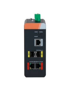X-Security XS-SWI04HIns-MGF-120-DIN SHEW SHEW RAIL DIN - 2 portas PoE RJ45 + 2 SFP - Velocidade 10/100/1000 MBP 2