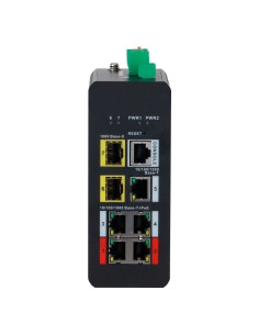 Comprar X-SECURITY XS-SWI0704HIPOE-MGF-120-DIN Switch PoE X-Security Carril DIN - 4 puertos PoE RJ45 + 1 puerto RJ45 + 2 SFP - V 2