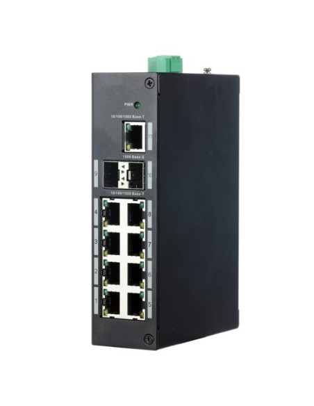 Comprar X-SECURITY XS-SWI1100-GDIN Switch Industrial X-Security - 9 puertos RJ45 + 2 puerto Uplink (SFP) - Velocidad 10/100/1000