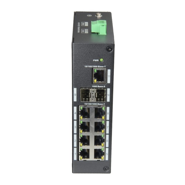 Acquistare X-SECURITY XS-SWI1100-GDIN Switch industriale X-Security - 9 porte RJ45 + 2 porte uplink (SFP) - Velocità 10/100/1000
