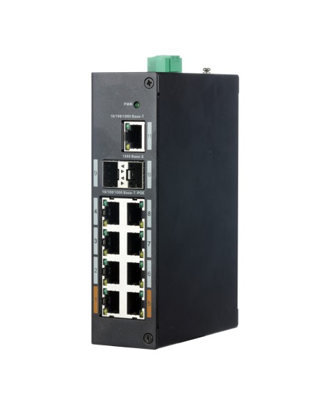 X-Security XS-SWI1108PIRADE-G120DIN Industrial Switch X-Security - 8 portas RJ45 + 2 portas SFP + 1 RJ45 Porta - Velocidade 10 /