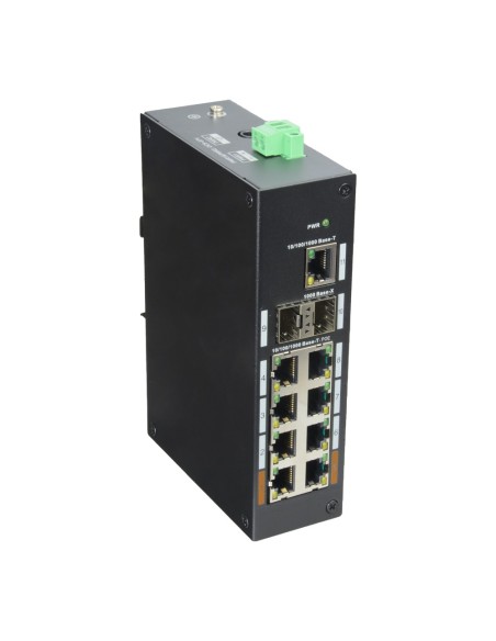 Comprar X-SECURITY XS-SWI1108HIPOE-G120DIN Switch Industrial X-Security - 8 puertos RJ45 + 2 puertos SFP + 1 puerto RJ45 - Veloc