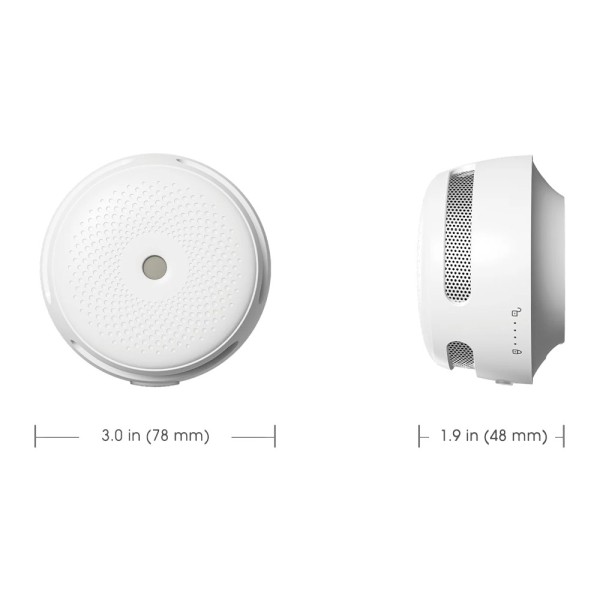 X-Sense XS01 Mini Detector de fumaça autônomo X-Sense - Duração da bateria 10 anos - Indicador de luz de alarme - Alarme são