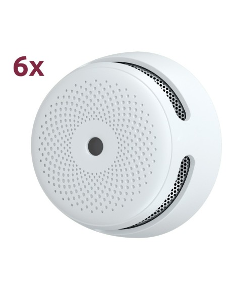 X-Sense XS01-6Pack Pack 6 mini detector de fumaça autônomo X-Sense - Duração da bateria 10 anos (não substituível) - Indique
