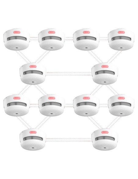 X-Sense XS01-WR-3Pack Pack 3 Mini Detector de Fumaça Autônomo X-Sense - Permite conectar 24 detectores por RF 868MHz - Duração
