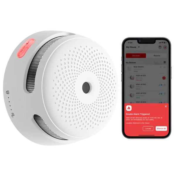 Acquista X-SENSE XS01-WX Mini rilevatore di fumo autonomo X-Sense - Comunicazione WiFi 2,4 GHz - Connessione tramite APP - Durat