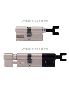 Yale Yale-cilindro-adj Cilindro de embreagem dupla ajustável - Anti-Bumping, Ganze e Broca - Adequado para Yale-Linus-L2 - Siste 2