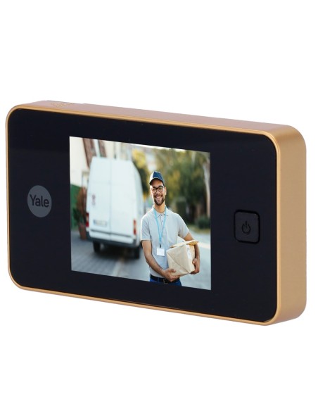 Comprar YALE YALE-DOORVIEWER500-GOLD Mirilla digital - Cámara 0.3 Mpx | Ángulo de visión 105º - Pantalla LCD TFT 3.2" - Pue