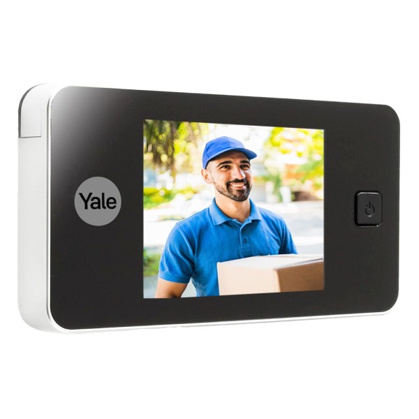Yale Yale-Doorviewer500-Silver Cottage Digital - Camera 0.3 MPX | View Angle 105º - Tela LCD TFT 3.2 & OT - Portas CO
