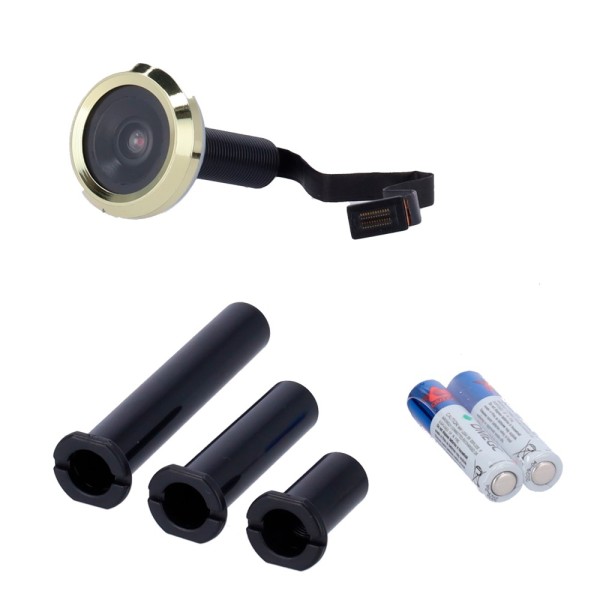 Yale Yale-Doorviewer500-Silver Cottage Digital - Camera 0.3 MPX | View Angle 105º - Tela LCD TFT 3.2 & OT - Portas CO