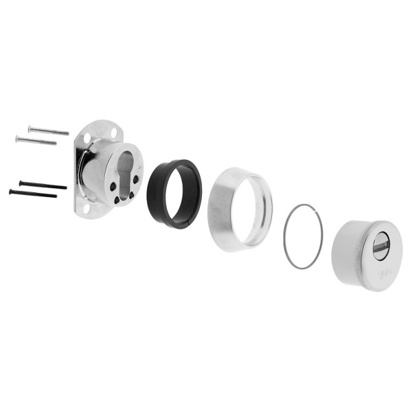 Kaufen Sie YALE YALE-ESCUTCHEON-NEXUS-S Hochsicherheits-Schutzbeschlag Nexus – Anti-Bruch, Ziehschutz, Bohrschutz und Zangenschu