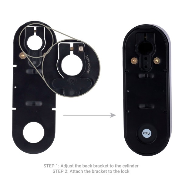 Comprar YALE YALE-LINUS-L2-B Cerradura girallaves inteligente BLE y WiFi - Invisible desde el exterior - Instalación sin manipul