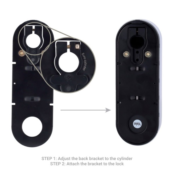 Comprar YALE YALE-LINUS-L2-S Cerradura girallaves inteligente BLE y WiFi - Invisible desde el exterior - Instalación sin manipul