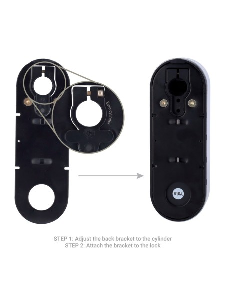 Acheter YALE YALE-LINUS-L2-S serrure intelligente à bouton rotatif BLE et Wi‑Fi - Invisible de l’extérieur - Installation sans m