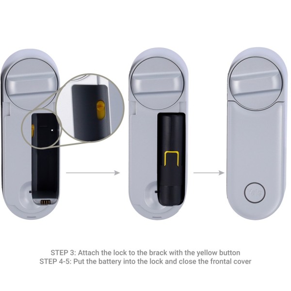 Acheter YALE YALE-LINUS-L2-S serrure intelligente à bouton rotatif BLE et Wi‑Fi - Invisible de l’extérieur - Installation sans m