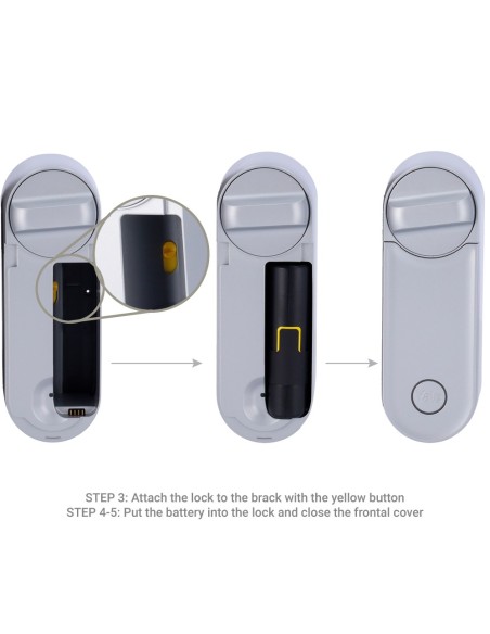 Acheter YALE YALE-LINUS-L2-S serrure intelligente à bouton rotatif BLE et Wi‑Fi - Invisible de l’extérieur - Installation sans m