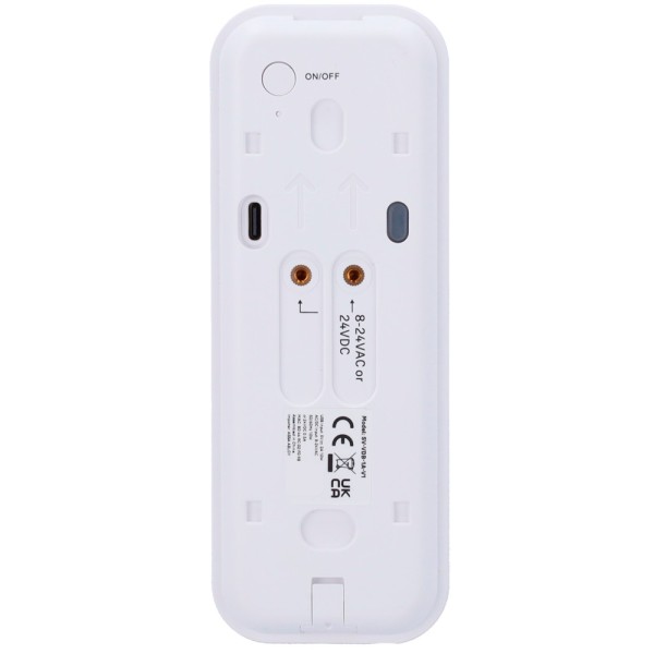 Yale Yale-videoDoorbell Anel Inteligente com vídeo Wi-Fi - Resolução 1080 Full HD Panoramic - Detecção de Áudio Bidirecional