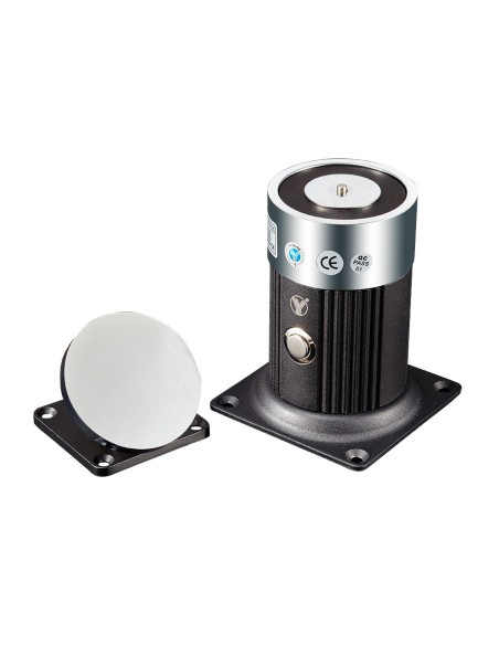 YLI YD-602L Retentor Eletromagnético - para porta única - Força de retenção 180 kg - Botão manual da fonte de alimentação - alim