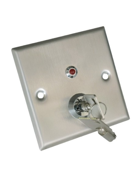 Comprar YLI YKS-850LS Pulsador con llave - Indicador LED - Testado 500.000 usos - NO/NC/COM/TAMP/LED | Empotrado o superficie - 