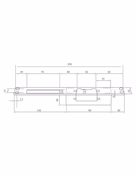 Acheter YLI YS-132NC Gâche électrique - Installation avec grande découpe du cadre - Pêne non réglable - NC Fail Safe/Inversé
