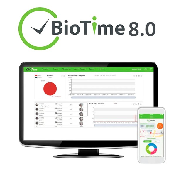 Acquistare ZKTECO ZK-BIOTIMEAPP-60 Licenza APP per il controllo presenze - 60 APP - Timbrature da remoto con localizzazione GPS 