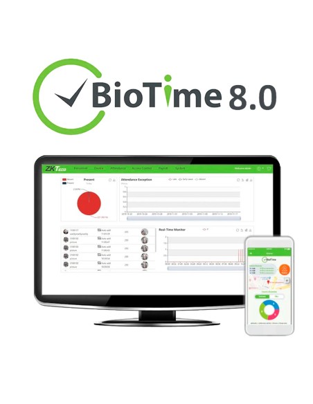 Acquistare ZKTECO ZK-BIOTIMEAPP-60 Licenza APP per il controllo presenze - 60 APP - Timbrature da remoto con localizzazione GPS 