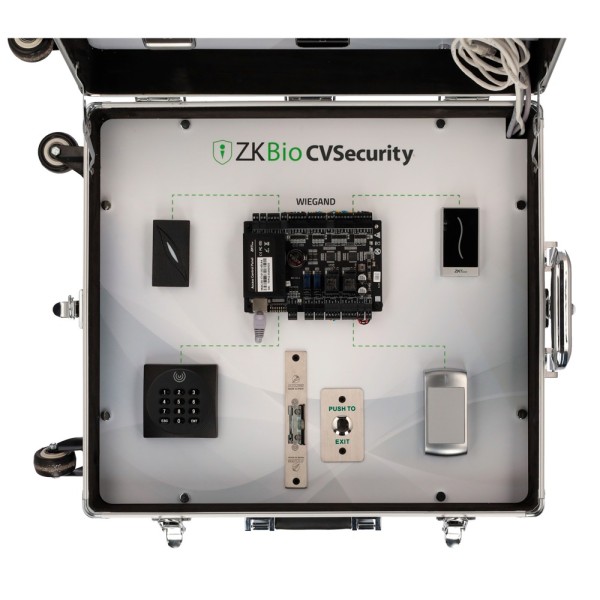 Comprar ZKTECO ZK-DEMOKIT-AC Maletín de exposición - Solución de Control de Acceso - Switch para conexión a internet - Licencia 