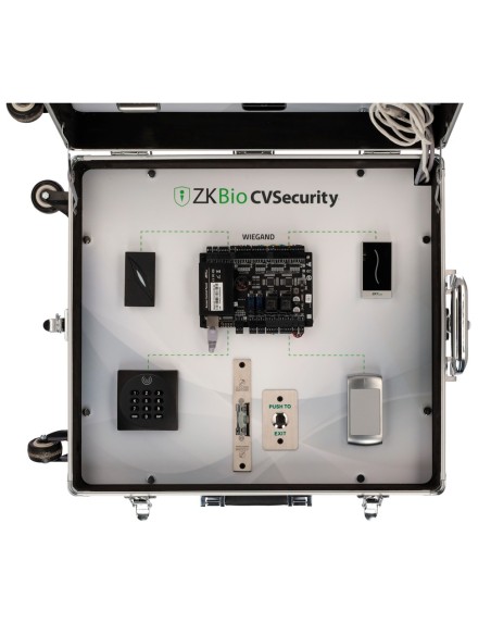 Zkteco Zk-Demokit-CA Pasta de exposição - Solução de controle de acesso - Interruptor para conexão com a Internet - Licença GRÁT
