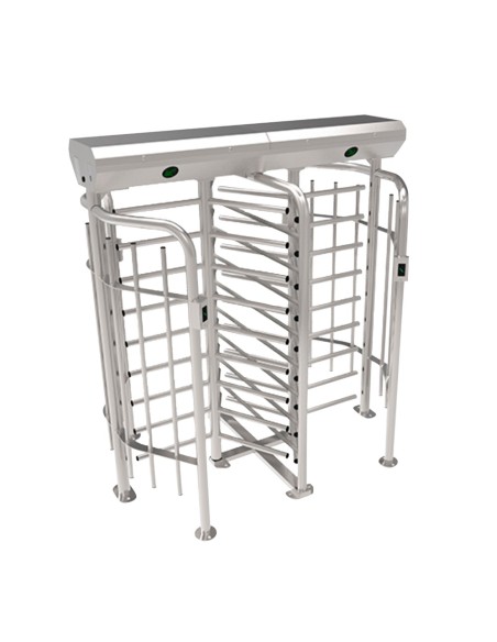 Comprar ZKTECO ZK-FHT2300D-316 Torno de acceso bidireccional - 9 brazos rotativos dobles - Tiempos, alarmas y modos de apertura 