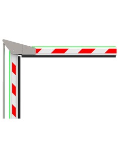 Comprar ZKTECO ZK-PROBG-BOOM230-L Brazo de barrera para parking - Compatible con ZK-PROBG3130x-LED - Brazo acodado en 90º de 3 m