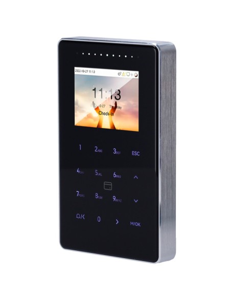 Acheter ZKTECO ZK-SC800-12-W-B Contrôle d’accès et de présence IP65 IK04 - Carte EM/MF et code PIN - 50 000 cartes | 200 000 enr