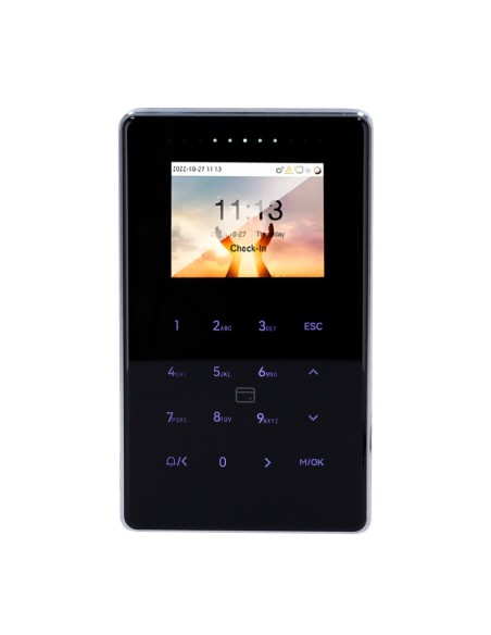 Acheter ZKTECO ZK-SC800-12-W-B Contrôle d’accès et de présence IP65 IK04 - Carte EM/MF et code PIN - 50 000 cartes | 200 000 enr