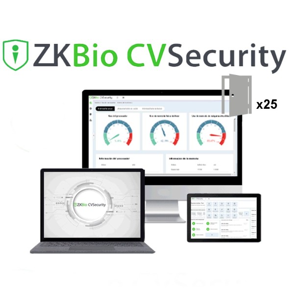 Comprar ZKTECO ZK-SOF-BIOCV-25 Licencia software control de acceso - Módulo base de control de acceso - 25 puertas - Usuarios, h