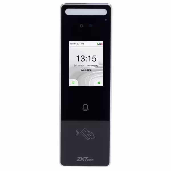 Kaufen ZKTECO ZK-SPEEDFACE-V3L-RF-W Zutritts- und Zeiterfassungskontrolle IP65 – Gesichtserkennung, EM-Karte und PIN – 3.000 Kar