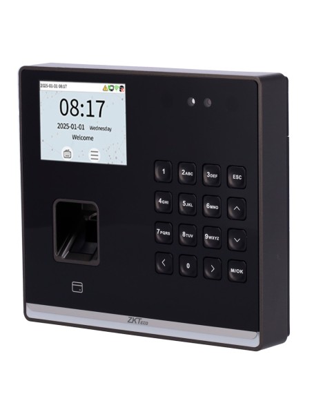 Zkteco Zk-ta-GTC2F-H-1-W Controle de presença e acesso simples - facial, pegada, em e cartão PIN - 1.000 pegadas | 150.000 Regis