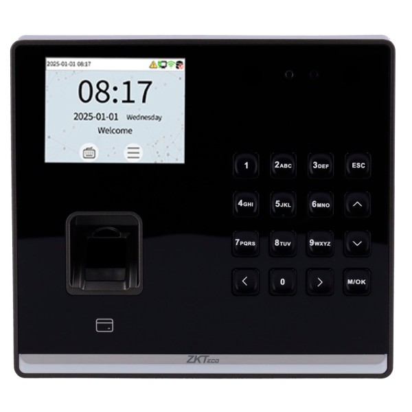 Acheter ZKTECO ZK-TA-GTC2F-H-1-W Contrôle de présence et d’accès simple – Visage, empreinte, carte EM et code PIN – 1 000 emprei