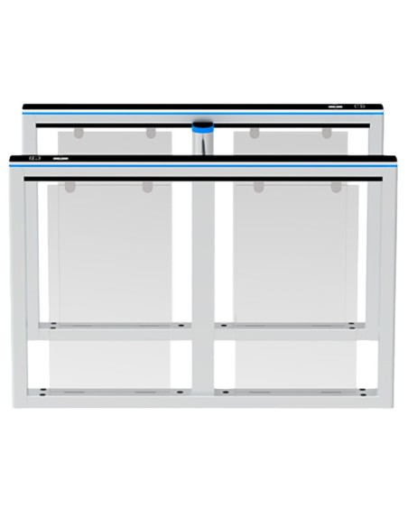 Comprar ZKTECO ZK-TS-COMET-S1000-600 Torno de acceso bidireccional - Portillo con barrera acrílica plegable - Tiempos, alarmas y